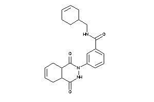 N-(cyclohex-3-en-1-ylmethyl)-3-(1,4-diketo-4a,5,8,8a-tetrahydro-3H-phthalazin-2-yl)benzamide