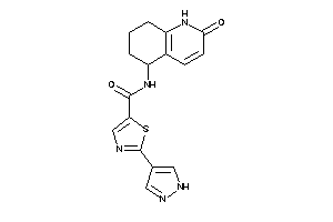 N-(2-keto-5,6,7,8-tetrahydro-1H-quinolin-5-yl)-2-(1H-pyrazol-4-yl)thiazole-5-carboxamide