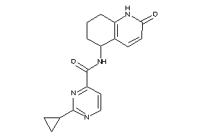 Image of 2-cyclopropyl-N-(2-keto-5,6,7,8-tetrahydro-1H-quinolin-5-yl)pyrimidine-4-carboxamide