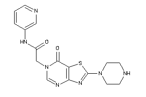 2-(7-keto-2-piperazino-thiazolo[4,5-d]pyrimidin-6-yl)-N-(3-pyridyl)acetamide