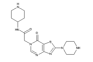 2-(7-keto-2-piperazino-thiazolo[4,5-d]pyrimidin-6-yl)-N-(4-piperidyl)acetamide