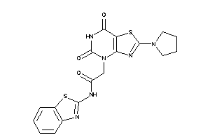 N-(1,3-benzothiazol-2-yl)-2-(5,7-diketo-2-pyrrolidino-thiazolo[4,5-d]pyrimidin-4-yl)acetamide