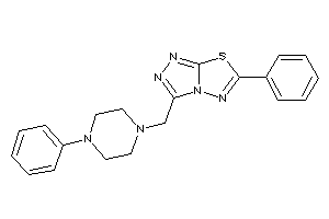 Image of 6-phenyl-3-[(4-phenylpiperazino)methyl]-[1,2,4]triazolo[3,4-b][1,3,4]thiadiazole