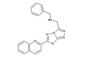 Image of Benzyl-[[6-(2-quinolyl)-[1,2,4]triazolo[3,4-b][1,3,4]thiadiazol-3-yl]methyl]amine