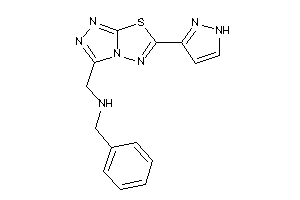 Benzyl-[[6-(1H-pyrazol-3-yl)-[1,2,4]triazolo[3,4-b][1,3,4]thiadiazol-3-yl]methyl]amine