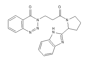3-[3-[2-(1H-benzimidazol-2-yl)pyrrolidino]-3-keto-propyl]-1,2,3-benzotriazin-4-one