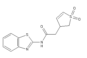 Image of N-(1,3-benzothiazol-2-yl)-2-(1,1-diketo-2,3-dihydrothiophen-3-yl)acetamide