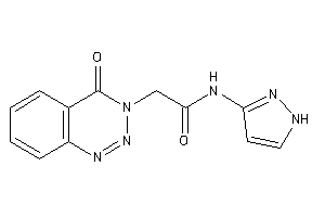 Image of 2-(4-keto-1,2,3-benzotriazin-3-yl)-N-(1H-pyrazol-3-yl)acetamide