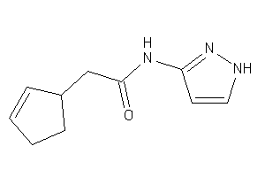 2-cyclopent-2-en-1-yl-N-(1H-pyrazol-3-yl)acetamide