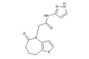 2-(5-keto-7,8-dihydro-6H-thieno[3,2-b]azepin-4-yl)-N-(1H-pyrazol-3-yl)acetamide