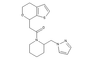 2-(5,7-dihydro-4H-thieno[2,3-c]pyran-7-yl)-1-[2-(pyrazol-1-ylmethyl)piperidino]ethanone