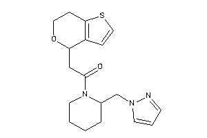 Image of 2-(6,7-dihydro-4H-thieno[3,2-c]pyran-4-yl)-1-[2-(pyrazol-1-ylmethyl)piperidino]ethanone