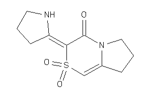 Image of 2,2-diketo-3-pyrrolidin-2-ylidene-7,8-dihydro-6H-pyrrolo[2,1-c][1,4]thiazin-4-one