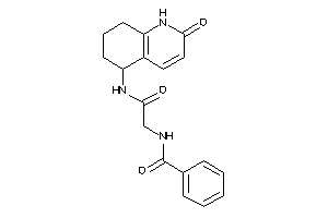 Image of N-[2-keto-2-[(2-keto-5,6,7,8-tetrahydro-1H-quinolin-5-yl)amino]ethyl]benzamide