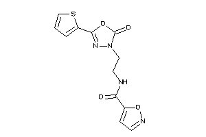 N-[2-[2-keto-5-(2-thienyl)-1,3,4-oxadiazol-3-yl]ethyl]isoxazole-5-carboxamide