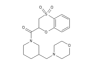(4,4-diketo-2,3-dihydrobenzo[b][1,4]oxathiin-2-yl)-[3-(morpholinomethyl)piperidino]methanone