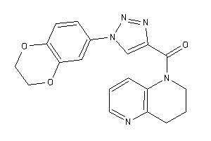 [1-(2,3-dihydro-1,4-benzodioxin-6-yl)triazol-4-yl]-(3,4-dihydro-2H-1,5-naphthyridin-1-yl)methanone