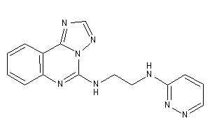 Image of Pyridazin-3-yl-[2-([1,2,4]triazolo[1,5-c]quinazolin-5-ylamino)ethyl]amine