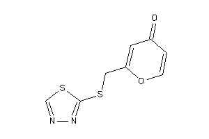 Image of 2-[(1,3,4-thiadiazol-2-ylthio)methyl]pyran-4-one