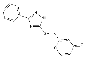 2-[[(3-phenyl-1H-1,2,4-triazol-5-yl)thio]methyl]pyran-4-one