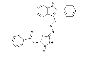 5-phenacyl-2-[(2-phenyl-1H-indol-3-yl)methylenehydrazono]thiazolidin-4-one