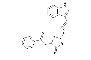 2-(1H-indol-3-ylmethylenehydrazono)-5-phenacyl-thiazolidin-4-one