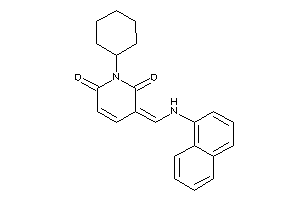 Image of 1-cyclohexyl-3-[(1-naphthylamino)methylene]pyridine-2,6-quinone
