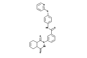Image of 3-(1,4-diketo-4a,5,8,8a-tetrahydro-3H-phthalazin-2-yl)-N-[4-(2-pyridyloxy)phenyl]benzamide