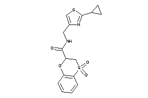 Image of N-[(2-cyclopropylthiazol-4-yl)methyl]-4,4-diketo-2,3-dihydrobenzo[b][1,4]oxathiine-2-carboxamide