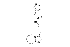 Image of 1-[3-(6,7,8,9-tetrahydro-5H-[1,2,4]triazolo[4,3-a]azepin-3-yl)propyl]-3-(1,3,4-thiadiazol-2-yl)urea