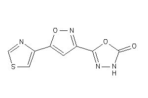 Image of 5-(5-thiazol-4-ylisoxazol-3-yl)-3H-1,3,4-oxadiazol-2-one