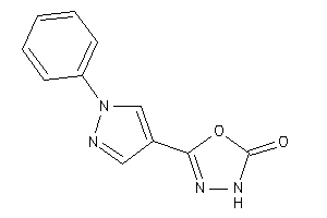5-(1-phenylpyrazol-4-yl)-3H-1,3,4-oxadiazol-2-one