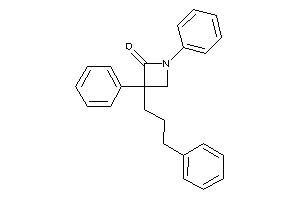 1,3-diphenyl-3-(3-phenylpropyl)azetidin-2-one