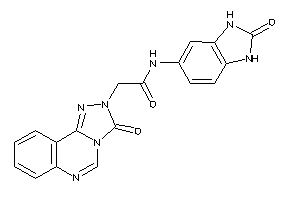 N-(2-keto-1,3-dihydrobenzimidazol-5-yl)-2-(3-keto-[1,2,4]triazolo[4,3-c]quinazolin-2-yl)acetamide