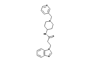 3-(benzimidazol-1-yl)-N-[1-(3-pyridylmethyl)-4-piperidyl]propionamide