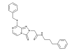 2-[8-(benzylthio)-3-keto-[1,2,4]triazolo[4,3-a]pyrazin-2-yl]-N-(3-phenylpropyl)acetamide