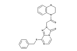 Image of 8-(benzylthio)-2-[2-(2,3-dihydro-1,4-benzoxazin-4-yl)-2-keto-ethyl]-[1,2,4]triazolo[4,3-a]pyrazin-3-one