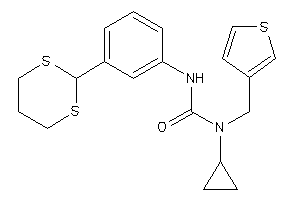 Image of 1-cyclopropyl-3-[3-(1,3-dithian-2-yl)phenyl]-1-(3-thenyl)urea