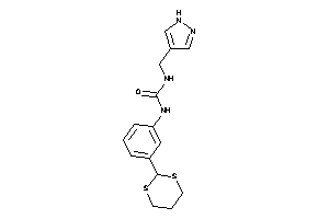 1-[3-(1,3-dithian-2-yl)phenyl]-3-(1H-pyrazol-4-ylmethyl)urea