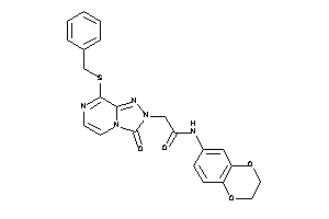 2-[8-(benzylthio)-3-keto-[1,2,4]triazolo[4,3-a]pyrazin-2-yl]-N-(2,3-dihydro-1,4-benzodioxin-6-yl)acetamide