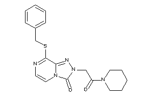 Image of 8-(benzylthio)-2-(2-keto-2-piperidino-ethyl)-[1,2,4]triazolo[4,3-a]pyrazin-3-one