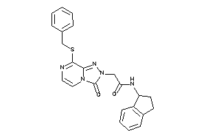 Image of 2-[8-(benzylthio)-3-keto-[1,2,4]triazolo[4,3-a]pyrazin-2-yl]-N-indan-1-yl-acetamide