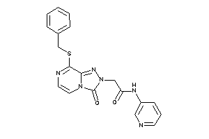2-[8-(benzylthio)-3-keto-[1,2,4]triazolo[4,3-a]pyrazin-2-yl]-N-(3-pyridyl)acetamide
