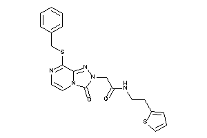 Image of 2-[8-(benzylthio)-3-keto-[1,2,4]triazolo[4,3-a]pyrazin-2-yl]-N-[2-(2-thienyl)ethyl]acetamide