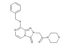 8-(benzylthio)-2-(2-keto-2-morpholino-ethyl)-[1,2,4]triazolo[4,3-a]pyrazin-3-one