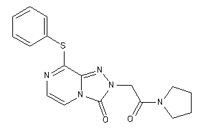 Image of 2-(2-keto-2-pyrrolidino-ethyl)-8-(phenylthio)-[1,2,4]triazolo[4,3-a]pyrazin-3-one
