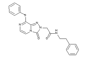 Image of 2-[3-keto-8-(phenylthio)-[1,2,4]triazolo[4,3-a]pyrazin-2-yl]-N-phenethyl-acetamide