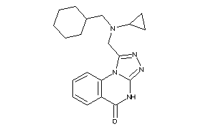 1-[[cyclohexylmethyl(cyclopropyl)amino]methyl]-4H-[1,2,4]triazolo[4,3-a]quinazolin-5-one