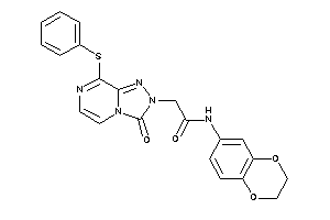 N-(2,3-dihydro-1,4-benzodioxin-6-yl)-2-[3-keto-8-(phenylthio)-[1,2,4]triazolo[4,3-a]pyrazin-2-yl]acetamide