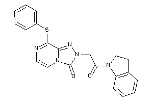 2-(2-indolin-1-yl-2-keto-ethyl)-8-(phenylthio)-[1,2,4]triazolo[4,3-a]pyrazin-3-one